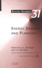 Energy demand and planning