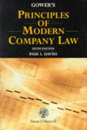 Gower's principles of modern company law by P. L. Davies, Paul L. Davies, L.C.B. Gower