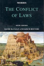 The conflict of laws : by the late J.H.C. Morris