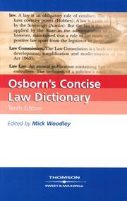 Osborn's concise law dictionary