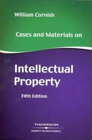 Cover of: Cases and Materials on Intellectual Property