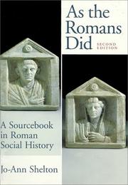 As the Romans did by Jo-Ann Shelton