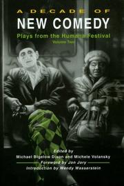 Cover of: A Decade of New Comedy: Plays from the Humana Festival