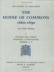 The House of Commons 1660-1690