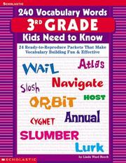 Cover of: 240 Vocabulary Words 3rd Grade Kids Need To Know