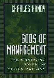 Cover of: Gods of management by Charles Brian Handy