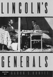 Cover of: Lincoln's Generals (Gettysburg Civil War Institute Books)