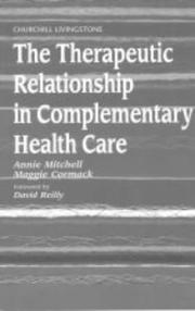 The therapeutic relationship in complementary health care