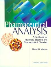 Cover of: Pharmaceutical analysis: a textbook for pharmacy students and pharmaceutical chemists