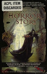 Cover of: My Favorite Horror Story