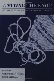 Cover of: Untying the Knot: On Riddles and Other Enigmatic Modes