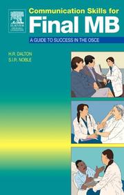 Cover of: Communication Skills for Final MB: A Guide to Success in the OSCE