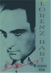Cover of: Lorenz Hart: A Poet on Broadway