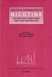 Analytical determination of nicotine and related compounds and their metabolities