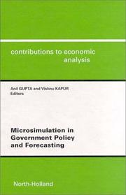 Microsimulation in government policy and forecasting