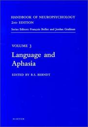 Cover of: Handbook of Neuropsychology, 2nd Edition : Language and Aphasia