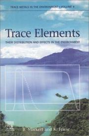 Trace elements : their distribution and effects in the environment