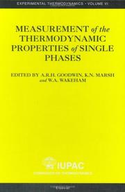 Measurement of the thermodynamic properties of single phases