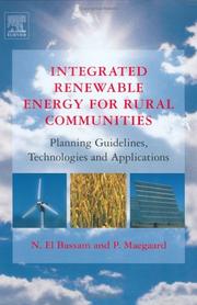 Cover of: Integrated renewable energy for rural communities: planning guidelines, technologies, and applications