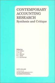 Contemporary accounting research : synthesis and critique