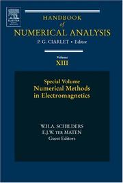 Cover of: Numerical Methods in Electromagnetics, Volume 13: Special Volume (Handbook of Numerical Analysis)