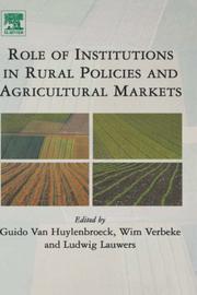 Role of institutions in rural policies and agricultural markets