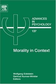 Cover of: Morality in context