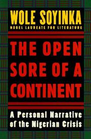 Cover of: The open sore of a continent by Wole Soyinka
