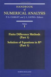 Handbook of numerical analysis