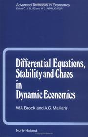 Differential equations, stability and chaos in dynamic economics