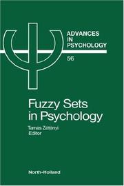 Fuzzy sets in psychology by Tamás Zétényi