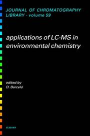 Applications of LC-MS in environmental chemistry