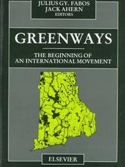 Cover of: Greenways: the beginning of an international movement