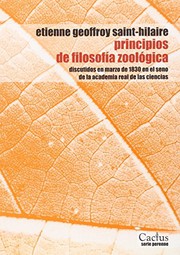 Cover of: Principios de filosofía zoológica