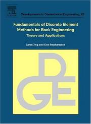 Fundamentals of discrete element methods for rock engineering : theory and applications
