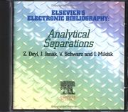 Cover of: Elsevier's electronic bibliography: analytical separations