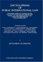 Encyclopedia of public international law