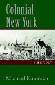Cover of: Colonial New York: a history