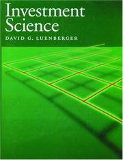 Investment science by David G. Luenberger