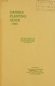 Cover of: Daniels planting guide, 1946