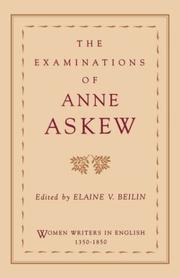 Cover of: The examinations of Anne Askew