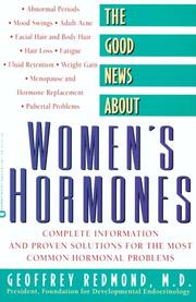Cover of: The good news about women's hormones