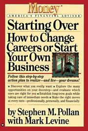Cover of: Starting over by Stephen M. Pollan