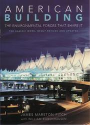 Cover of: American building: the environmental forces that shape it
