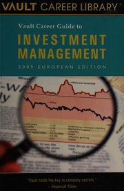 Cover of: The Vault Career Guide to Investment Management, European