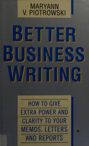 Cover of: Better Business Writing