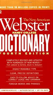 Cover of: New American Webster Handy College Dictionary, 4th Edition (Newly Revised)