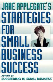 Cover of: Jane Applegate's strategies for small business success.