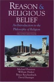 Cover of: Reason & religious belief: an introduction to the philosophy of religion