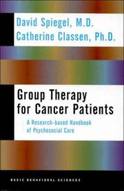 Group therapy for cancer patients : a research-based handbook of psychosocial care